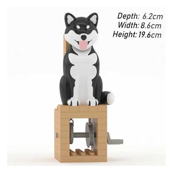 JEKCA ジェッカブロック オートマタ 柴犬 黒 カラクリ人形