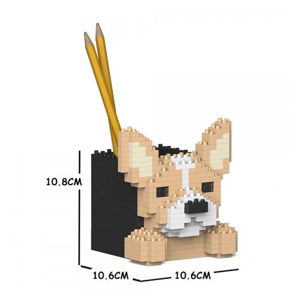 JEKCA ジェッカブロック チワワ ペン立て 01S Sculptor 立体パズル 組立パズル