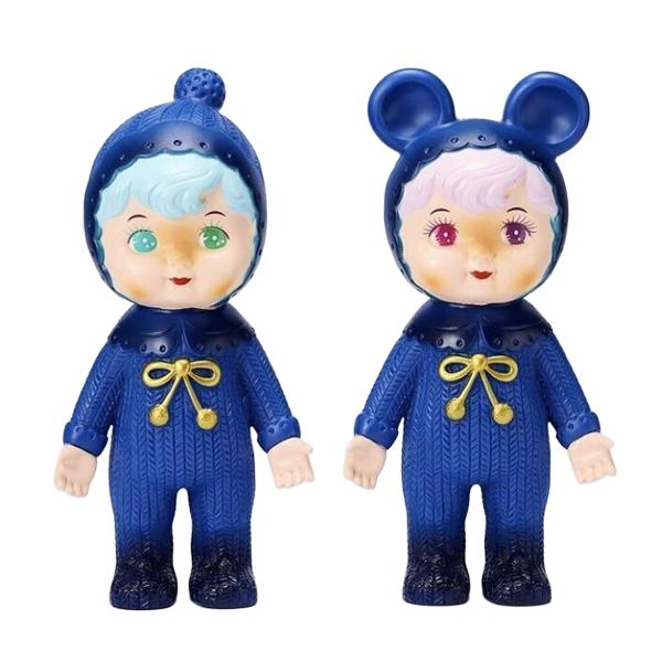 チャーミーちゃん 2体セット ポンポン帽子 くま耳 耳付き帽子 スイミー