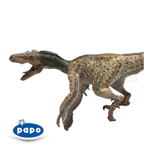 papo パポ 恐竜フィギュア 55086 ベロキラプトル 羽毛