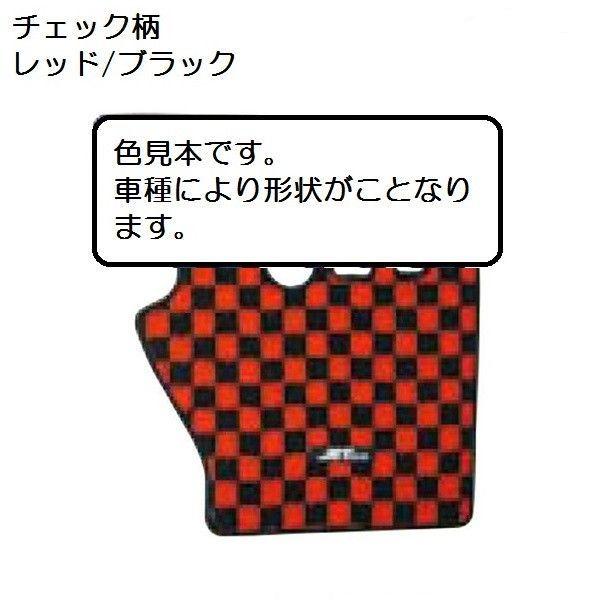 ジェットイノウエ 車種専用フロアマット 運転席用 レッド ブラック