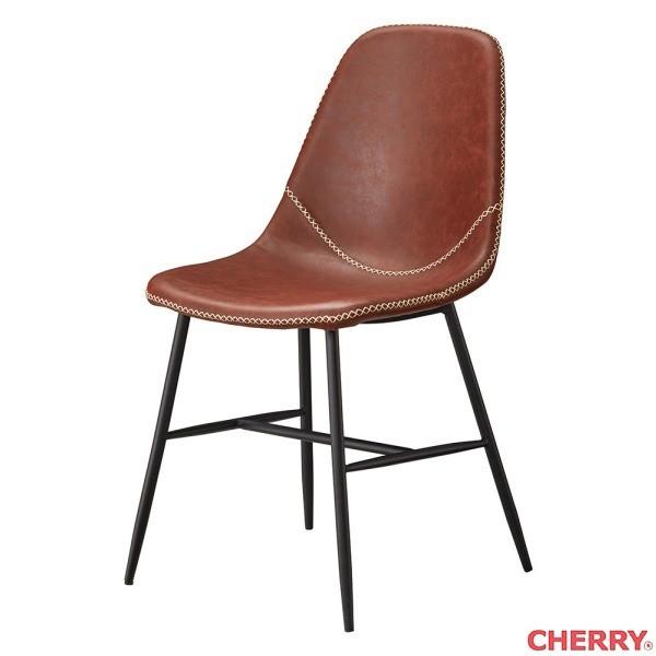レストラン カフェ 事務所 木製 レザー 椅子 チェア スチール ブラック PUレザー カルロス cherry 桜屋工業