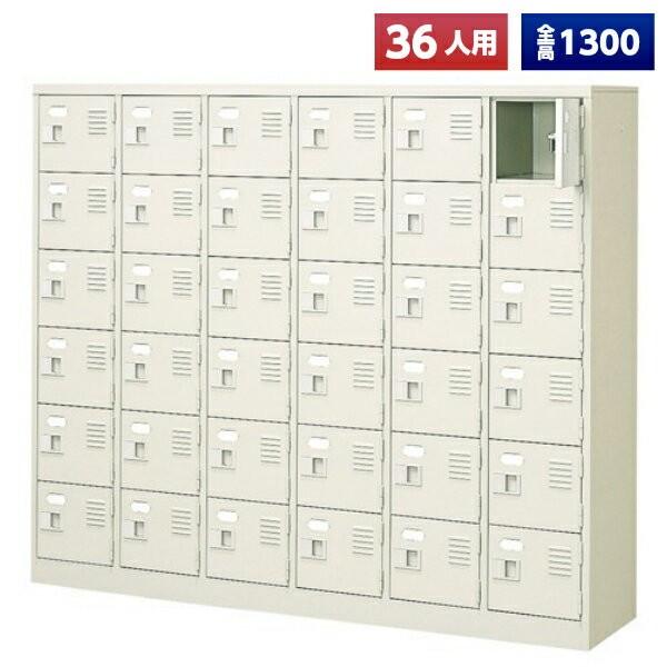 日本製 シューズボックス 36人用 鍵なし 6列6段 扉付 スチール製 下駄