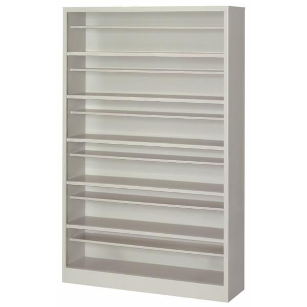 シューズボックス 6段 オープンタイプ ニューグレー色 縦仕切りなし