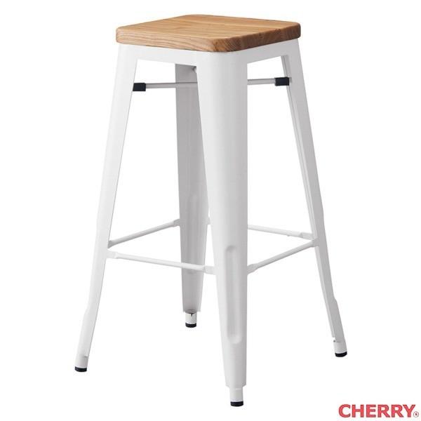 ハイスツール スチール パンガススツールS75 3型 cherry 桜屋工業