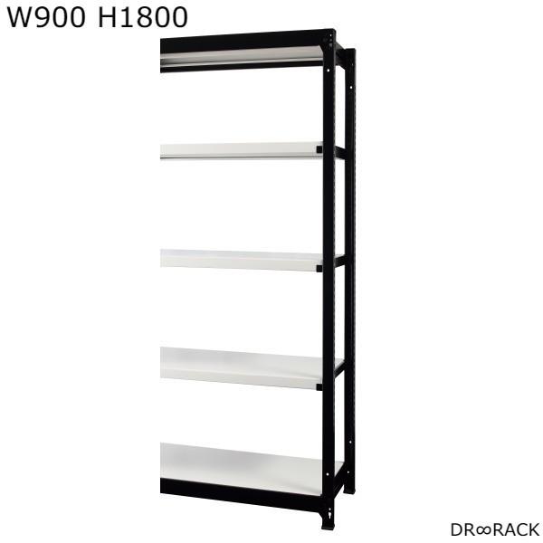 { DRRACK W900 H1800 ASET ubN zCg fB[A[bN bN X`[bN  I VFrO VFtRA-C9018-B-W HK