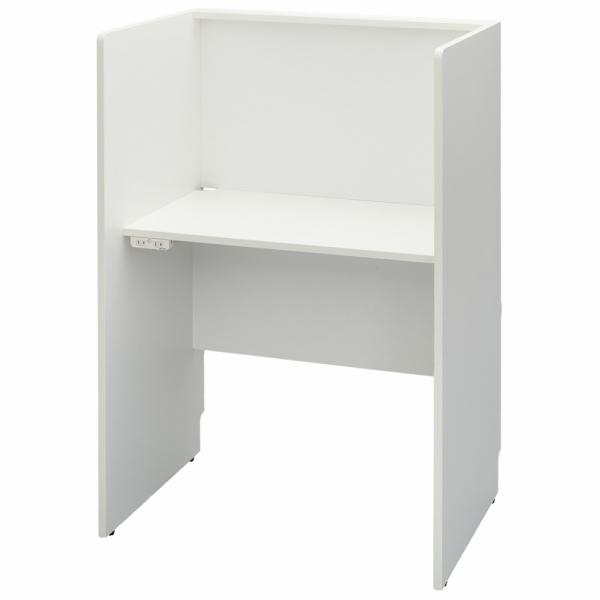 【特徴】■　増連できる個別型集中ブースの2ヶ口コンセント付きバージョンです。■　単体のブース型デスクとしての使用はもちろん、別売りの増連タイプを組み合わせることで半永久増連が可能で自習室や個別学習塾、コールセンターなどにもおすすめです。■　...