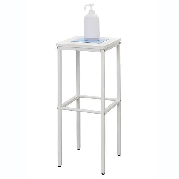 【特徴】■　置く場所を選ばないコンパクトな消毒液台。■　エントランスや多くの人が行き交う場所などでも邪魔にならない省スペース設計。■　シンプルでベーシックデザインの消毒液置き台です。※　画像の消毒液等は付属致しません。【サイズ】W296xD...