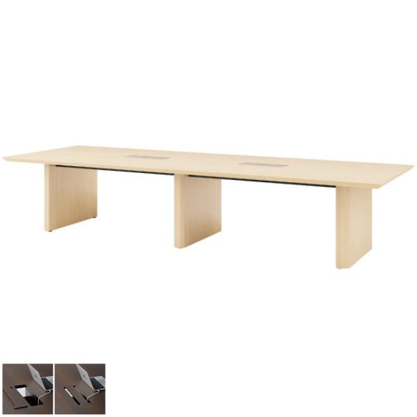 会議テーブル 幅3200×奥行1200×高さ720mm ワイヤリングBOXタイプ WOP 