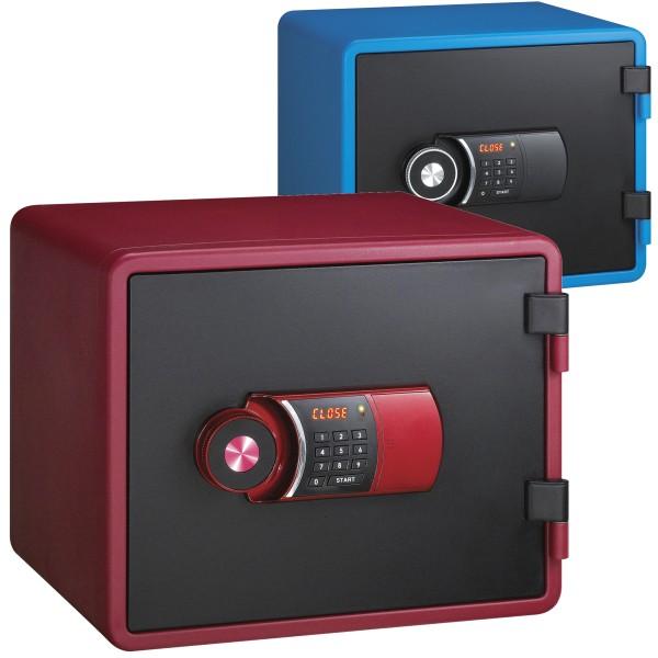 テンキー式 耐火金庫 37kg 60分耐火 ブルー レッド W424×D417×H358.5