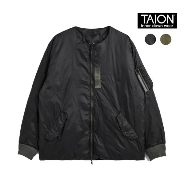 TAION タイオン ダウンジャケット メンズ レディース REVERSIBLE MA-1 