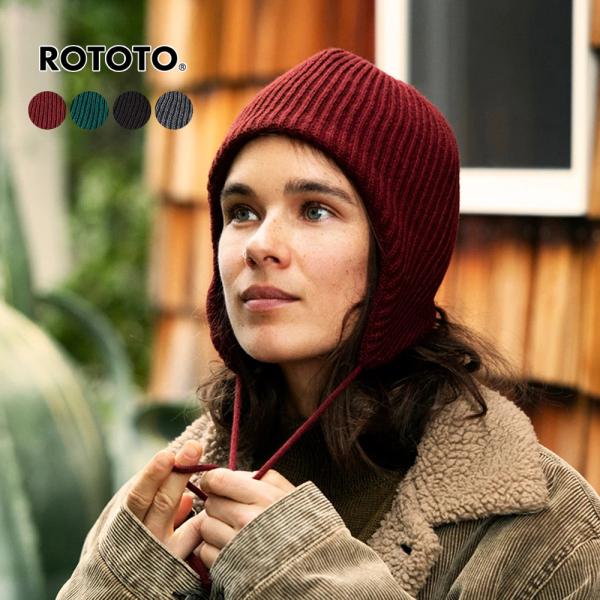 【新品未使用】ROA ビーニー　ニット帽　ダークグレー レッド ROA【ロア】Beanie Logo 
