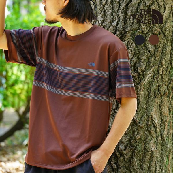 ザ・ノース・フェイス Tシャツ カットソー メンズ ショートスリーブフリーランパネルボーダークルー THE NORTH FACE NT12691 正規取扱品 【返品交換不可】