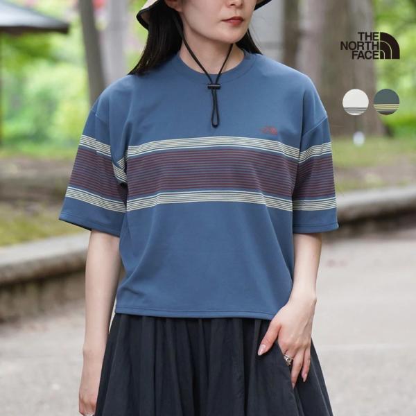 ザ・ノース・フェイス Tシャツ カットソー レディース ショートスリーブフリーランパネルボーダークルー THE NORTH FACE NTW12691 正規取扱品 【返品交換不可】