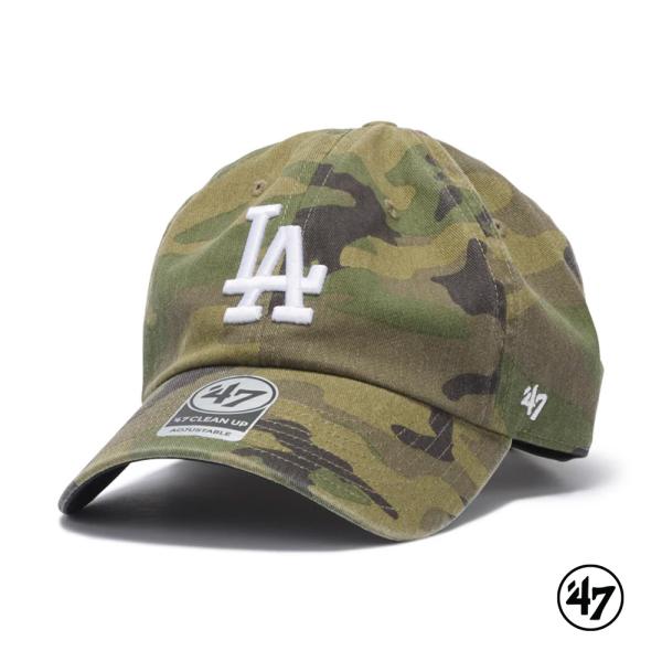 フォーティーセブン キャップ メンズ レディース 47 クリーンナップ ロサンゼルス・ドジャース MLB CAMO ウッドランドカモ '47 14920554 正規取扱品