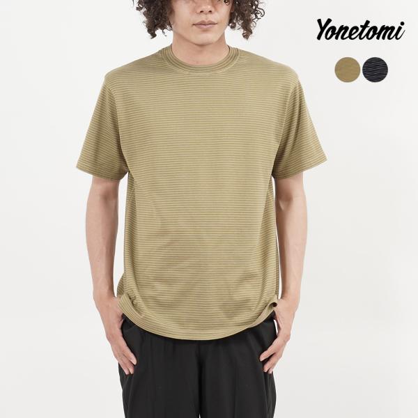 ヨネトミ Tシャツ カットソー メンズ レディース ガーメントダイボーダーTシャツ Yonetomi 95-262-034 正規取扱品