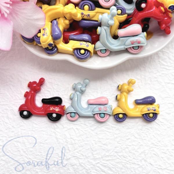 デコパーツ スクーター バイク 原付き自転車 原チャリ 4個 貼付けパーツ D-0499