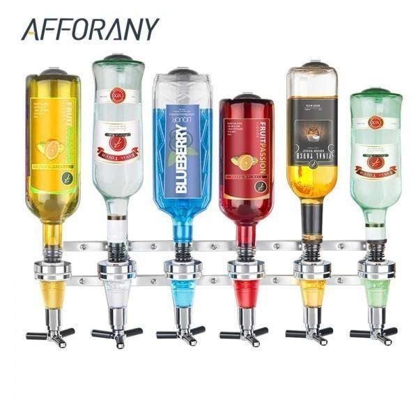 ワンショットメジャー ラック 壁掛け式 6連ボトルタイプ ボトルディスペンサー 計量 Bar 居酒屋 お店 ウイスキー お酒 Ys Sorakumo 通販 Yahoo ショッピング