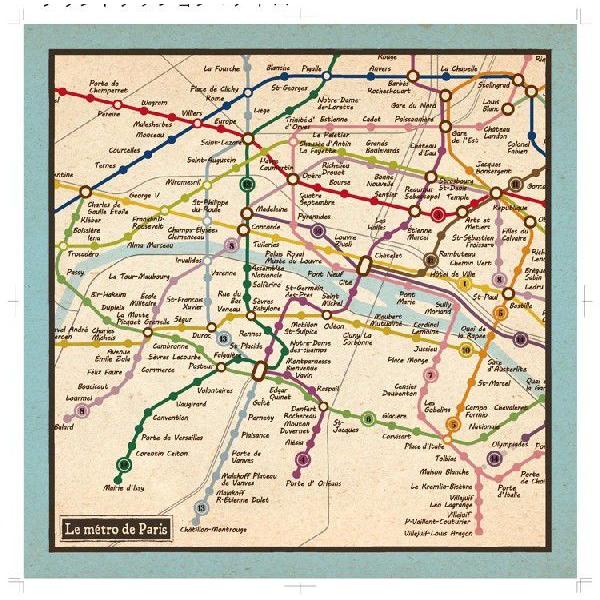 クッションカバー 45 45 地図柄 パリのメトロ路線図 シンプル シック Buyee Buyee Jasa Perwakilan Pembelian Barang Online Di Jepang