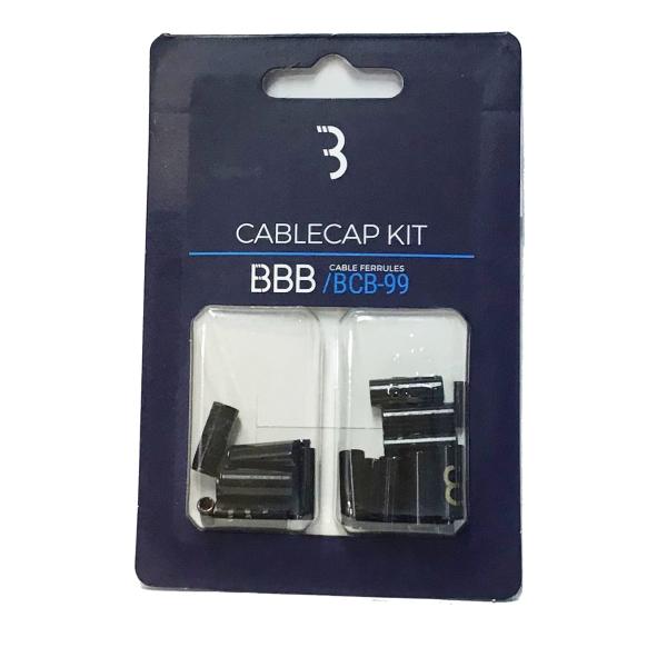 BBB(ビービービー) ケーブルキャップキット BCB-99 ブラックカラーアルマイト加工ワイヤーキャップセット内容：ブレーキ用5mmシールドエンドキャップ×6、シフト用4mmシールドエンドキャップ×10、ブレーキ用インナーエンドキャップ×...