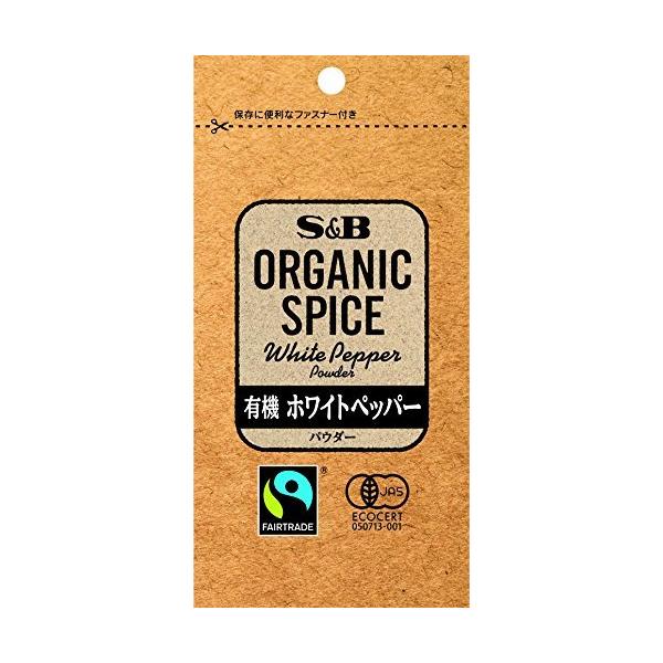 SB ORGANIC SPICE 袋入り有機ホワイトペッパー(パウダー) 17g×5個 :s-4901002154875-20220614:ソレオオンライン 通販 80g袋入 <BR><BR>徳用サイズ 白黒ブレンドの純胡椒