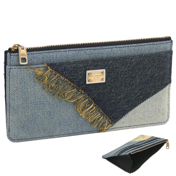 ドルチェ＆ガッバーナ DOLCE&GABBANA デニム ラージ カードケース BI1265A9U7580650 ドルガバ パッチワークデニム カードケース ケース パッチワークデニム ブルー 【新品 新作 未使用 正規品】 DOLCE&GABBANA（ドルチェ & ガッバーナ） デニム ラージ カードケース