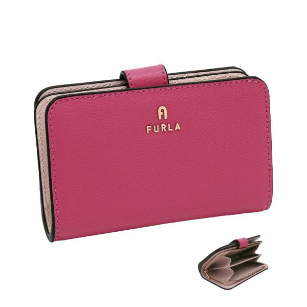 FURLA（フルラ） Furla Camelia コンパクト財布 M VELVET PINK+COROLLA