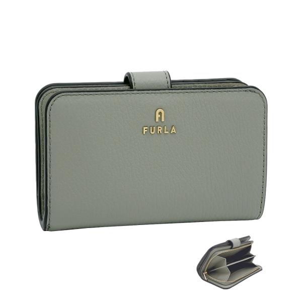 FURLA（フルラ） Furla Camelia コンパクト財布 M AGAVE b カーキ