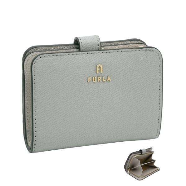 FURLA（フルラ） Furla Camelia コンパクト財布 S CENERE+VANIGLIA int