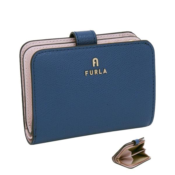 FURLA（フルラ） Furla Camelia コンパクト財布 S INDIGO+COROLLA int