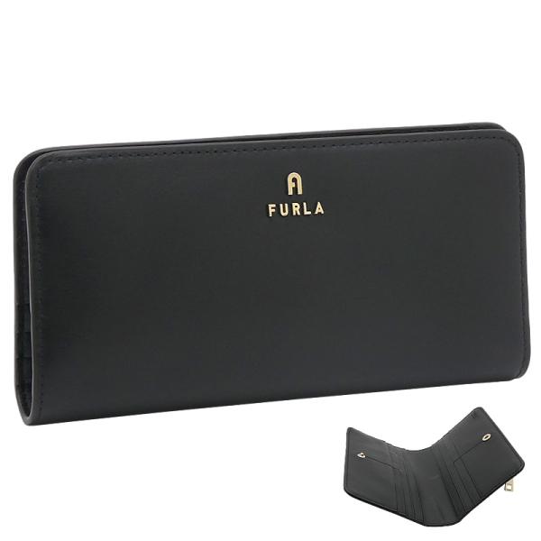 【未使用品】FURLA フルラ カメリア コンチネンタル 二つ折り 長財布 FURLA（フルラ） Furla Camelia 長財布 XL NERO ブラック
