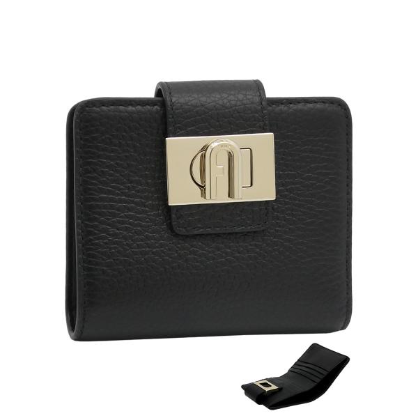 フルラ Furla 1927 コンパクト財布 M NERO ブラック WP00424_HSF000_1007_O6000 1927 二つ折り コンパクトウォレット レディース 【新品 新作 未使用 正規品】 FURLA（フルラ） Furla 1927 コンパクト財布 M NERO ブラック