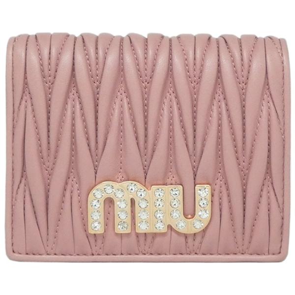 ミュウミュウ マテラッセ クリスタル 二つ折 財布 Miu Miu 5mv4 2bsq F0615 Matelasse Miu Crystal Orchidea シープレザー オーキッドピンク 19 秋冬新作 Buyee Buyee 日本の通販商品 オークションの代理入札 代理購入