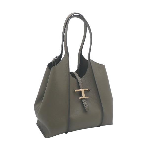 TOD'S トッズ T タイムレス レザー ショッピングバッグ スモール