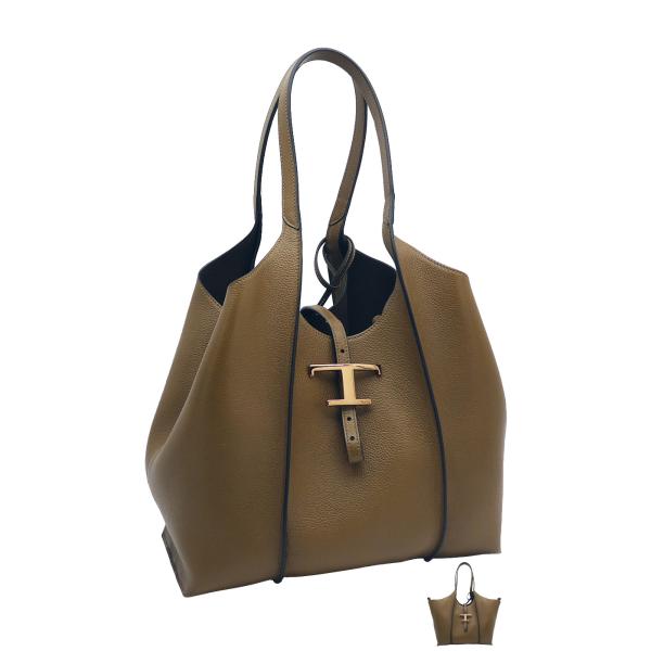 TOD'S（トッズ） TOD'S T タイムレス レザー ショッピングバッグ