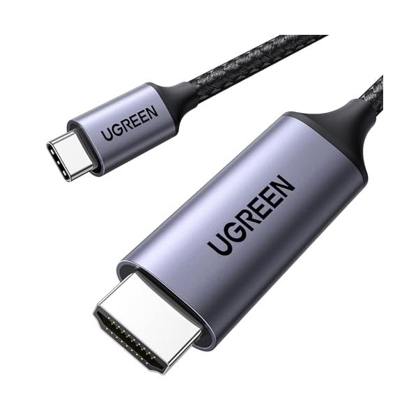 UGREEN USB Type C HDMI 変換ケーブル 3M 4K@60Hz USB C HDMI 変換 【単方向通信】【DP Altモードを含むUSB-Cだけ対応】Thunderbolt 3/4 MacBook/Mac