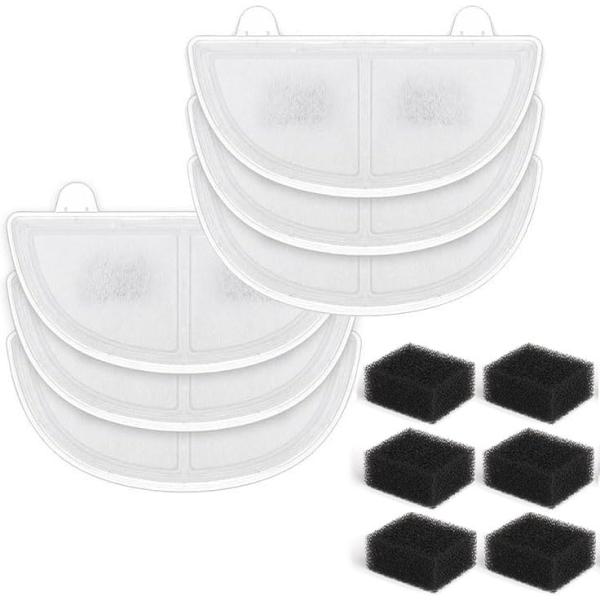ペット用自動給水器用 互換品 フィルターセット ６個セット WF20&CF20・BF10専用 ポンプ用スポンジフィルター付