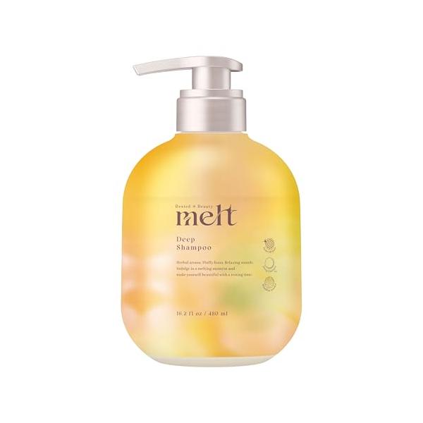 【melt】 メルト ディープシャンプー ポンプ 480ml ウォーターリリー＆ウッドの香り 天然由来エキス配合 ノンシリコーン処方