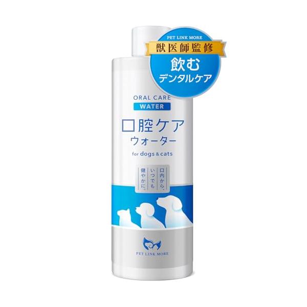 他サイト： PETLINKMORE 口腔ケアウォーター 犬用 猫用 液体歯磨き デンタルケア 歯石取り 歯垢除去 口臭ケア 飲料にまぜるだけ 250ML (単品の商品画像