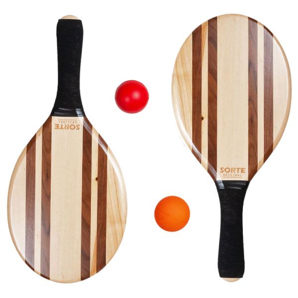 フレスコボールラケットセットLeblon SORTE ORIGINAL 屋外 屋内ボール2個セット＆専用トートバッグ付き