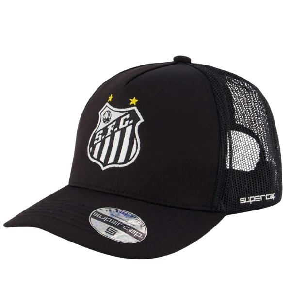 サントスFC公式チームエンブレムキャップ 帽子 SANTOS FC  ブラック