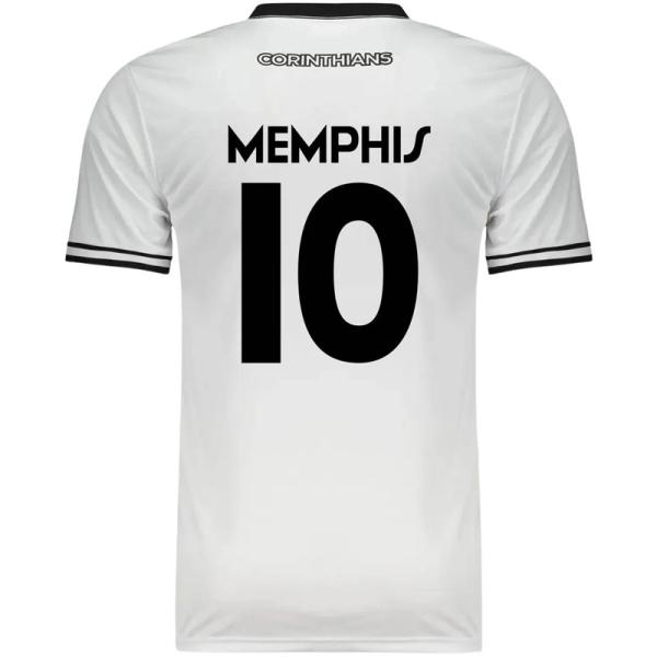 コリンチャンス公式 ホワイトTシャツ メンフィス・デパイ 10番 CORINTHIANS