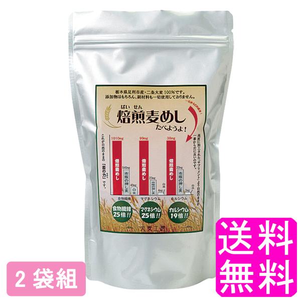 麦飯 大麦 焙煎麦めしたべようよ! 320g 【2袋組】 送料無料 ポイント消化