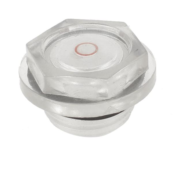 uxcell エアコンプレッサーフィッティング クリア プラスチック オイルサイトグラス G3/4オススレッド