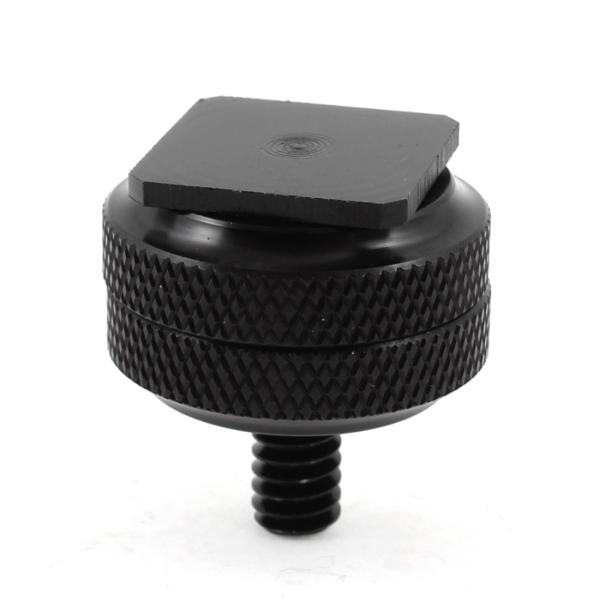 【本商品は海外出荷】お届けは通常20-30日を頂いております。製品名：カメラマウントネジ;材質：アルミニウムカラー：ブラック、ナット直径：25ミリメートル　総高さ：28ミリメートル;ネジ直径: 1/4''スクエアプレートサイズ：18 X 1...