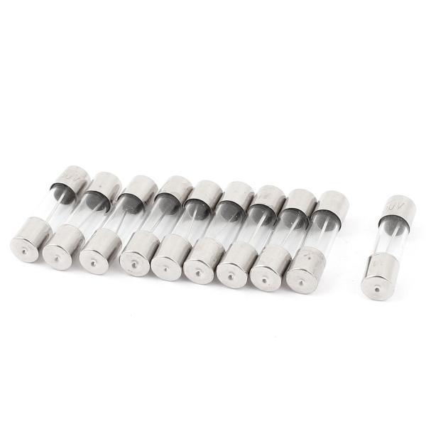 uxcell ヒューズ AC250V 15A 5mmx20mm 交換 ガラス管 10個入り