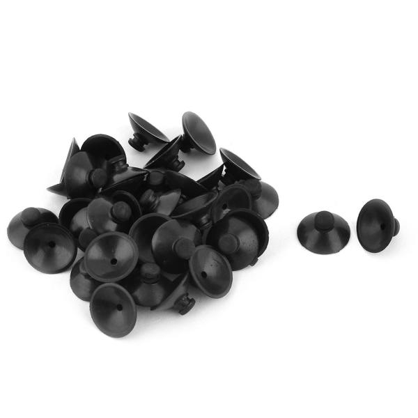 【本商品は海外出荷】お届けは通常20-30日を頂いております。カラー：ブラック; 製品名：水槽用吸盤材質：ゴム; 合計サイズ：2 x 1cm（D * H）パッケージ内容：水槽用吸盤38個入り重量：30g取り付け径：7mm