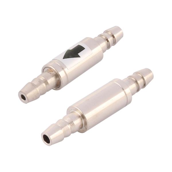 【本商品は海外出荷】お届けは通常20-30日を頂いております。材質：金属;総サイズ：3.9 x 0.8cm(L*マックスD)製品名：チェックバルブ;パッケージ内容：チェックバルブ2個入り穴径：1.5mm;ホールコネクタ直径：4mm正味重量:...