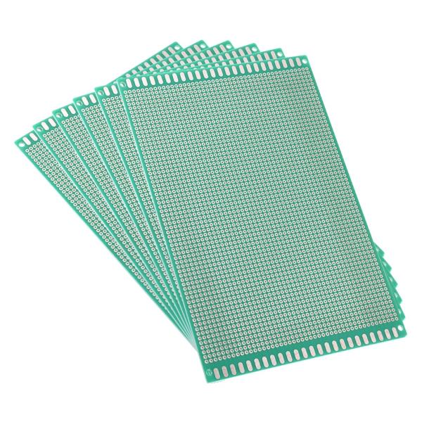 uxcell ユニバーサルボード PCBボード 12x18cm 厚さ約1.6mm ガラス繊維板 グリーン 6個入り