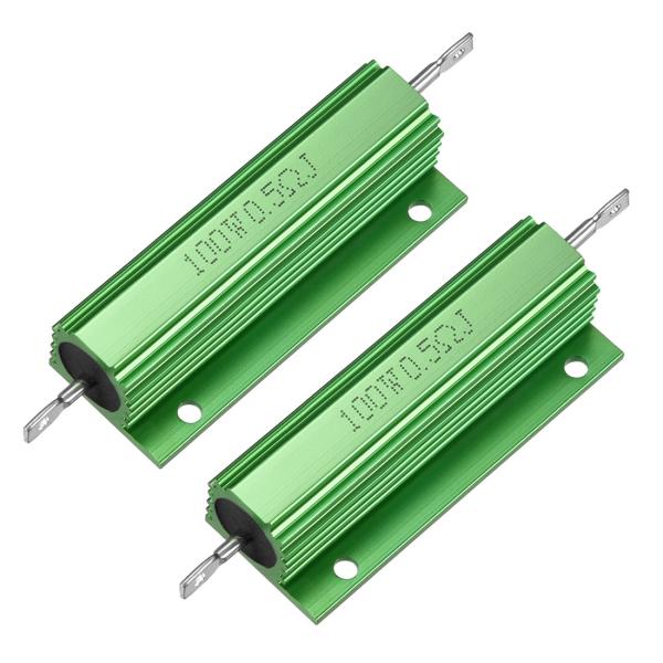 uxcell メタルクラッド抵抗 100W 0.5Rアルミニウムハウジング